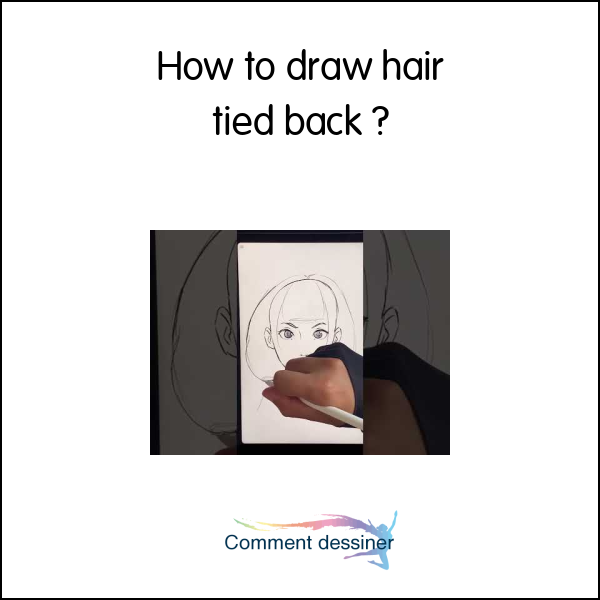 How to draw hair tied back